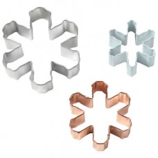 Set of 3 Snowflake Cookie Cutter