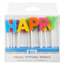 Bright Happy Birthday Letter Candle