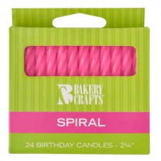 Pink Spiral Candle