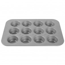 MUFFIN MOULD GLAZED 2 3/4", 12 CAVITIES