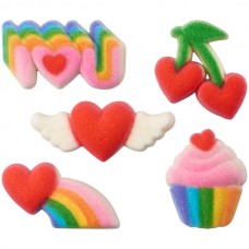 Rainbow Party Valentine's Day Sugar Asst.