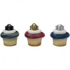 Star Wars Darth Vader, R2D2, C3PO Cupcake Rings