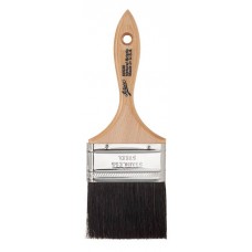 3" Flat Black Boar Bristle Brush