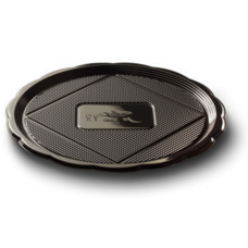 Black Round Platter 24cm