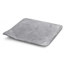 Grey stone plate 24x24cm