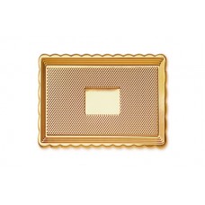 Gold Rectangular Platter 15x20.5cm