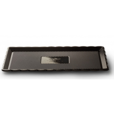 Black Rectangular Platter 15x30cm