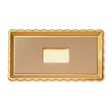 Gold Rectangular Platter 15x35cm