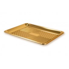 Gold Rectangular Deep Platter 39.5x30cm