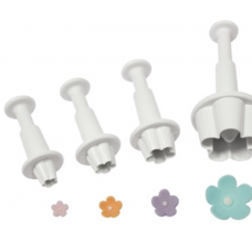 Set of 4 Plunger Cutters - Blossom