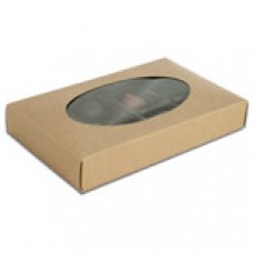 Kraft Box with Oval Window 1/2lb 