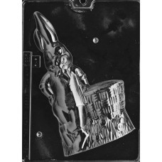 Bunny with Basket 3D Chocolate Mold