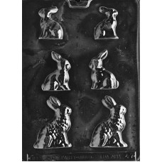 3 Sized Bunnies Chocolate Mold