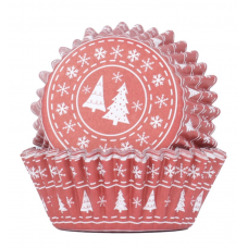 Christmas Jumper Foil Lined Cupcake Wrappers