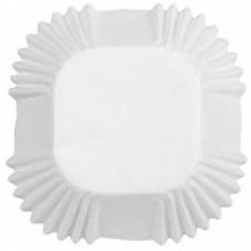 Square Cupcake Liner White