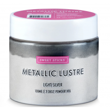 Light Silver 100ml Lustre Dust - Sweet Sticks