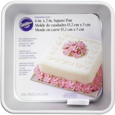 Square Wilton Cake Mold 6" x 6" x 2"